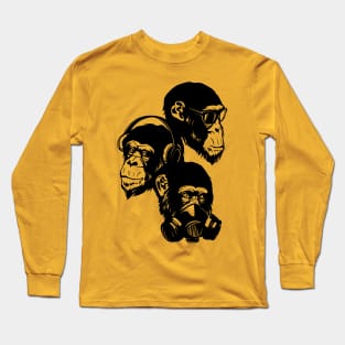 Three Monkey Long Sleeve T-Shirt